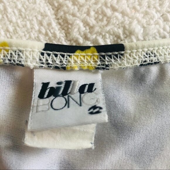 Billabong Bikini Bottom Cheetah Animal Print White Black Yellow Swim size Large - Picture 7 of 12